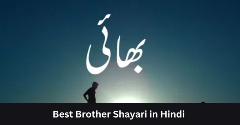 Brother Shayari in Hindi