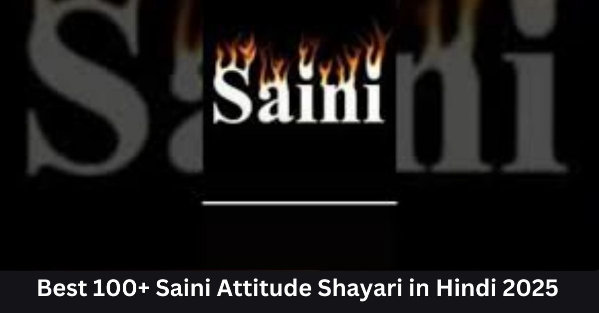 Saini Attitude Shayari in Hindi
