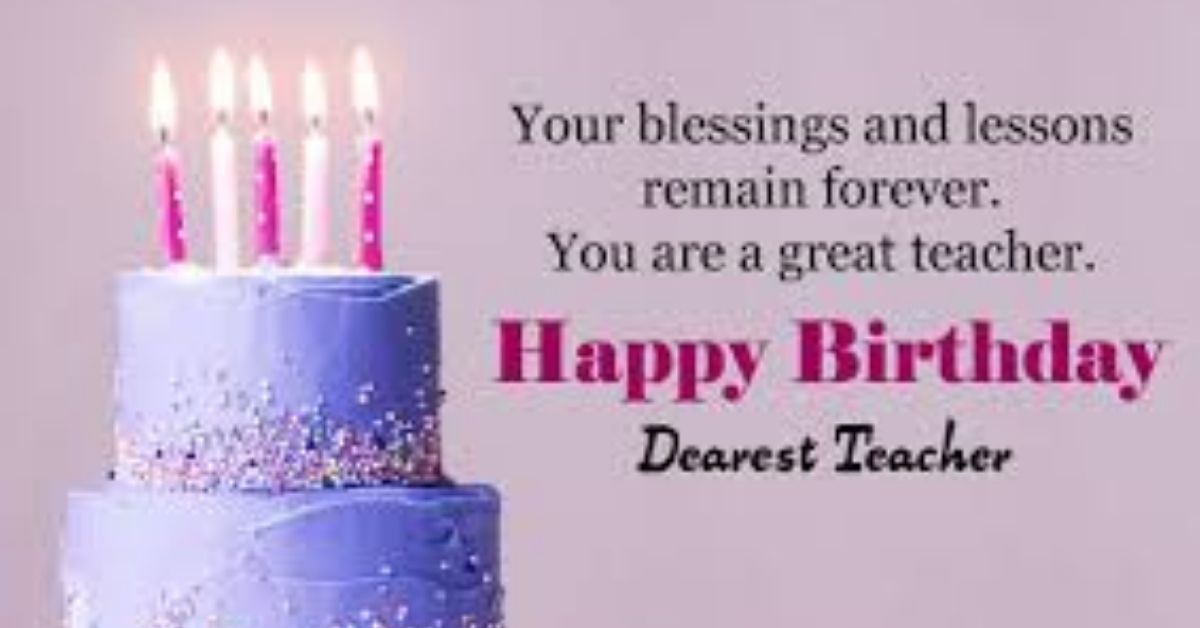 Happy birthday teacher shayari